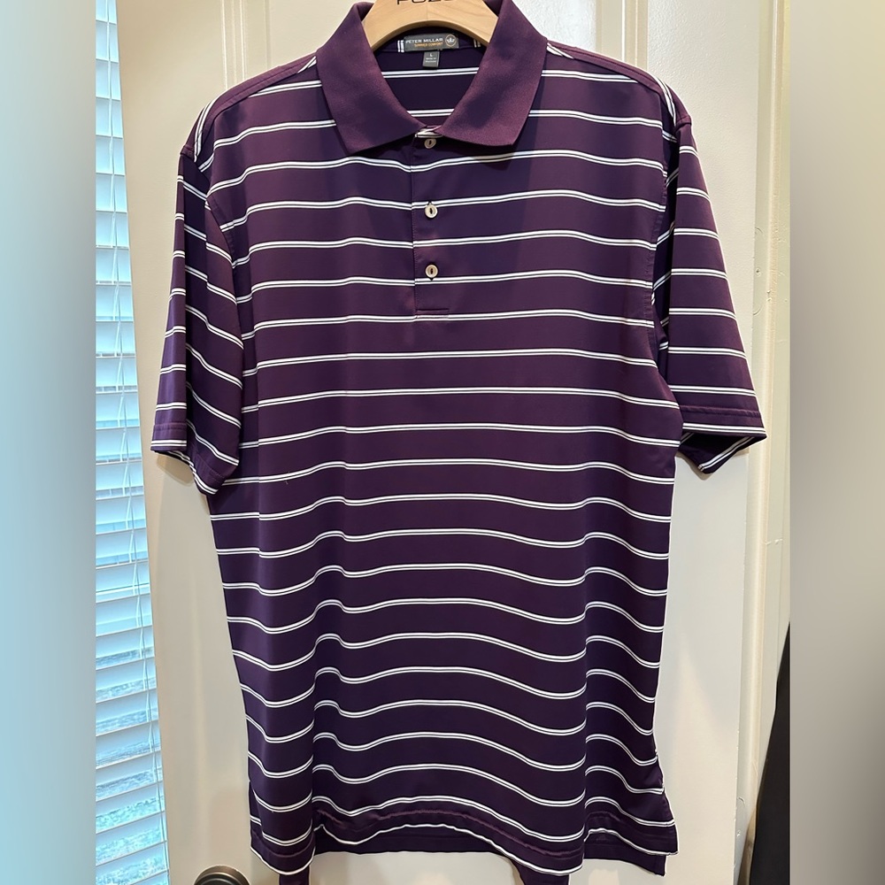 Men’s Peter Millar Golf Shirt, Size Large